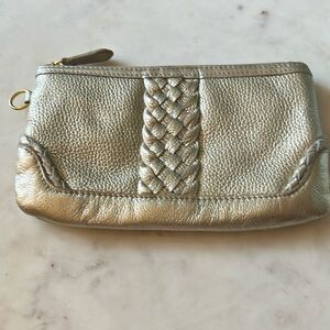 Wilson Leather gold leather wallet wristlet‎